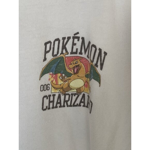 Hollister Pokemon Charizard White Short Sleeve T-Shirt Men's XL 2022 - Picture 4 of 7